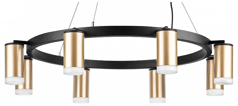 Люстра Lightstar Rullo LR0184080 цвет плафона/подвески Белый, Золото, цвет арматуры Черный