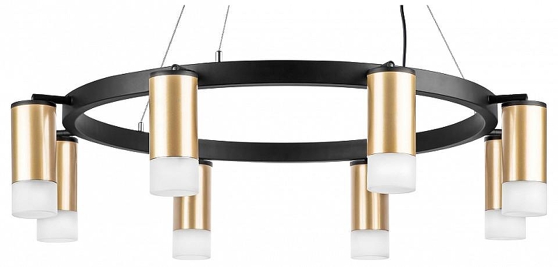 Люстра Lightstar Rullo LR0184081 цвет плафона/подвески Белый, Золото, цвет арматуры Черный