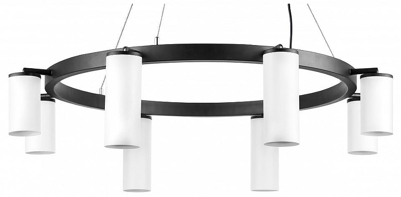 Люстра Lightstar Rullo LR018864364 цвет плафона/подвески Белый, цвет арматуры Черный