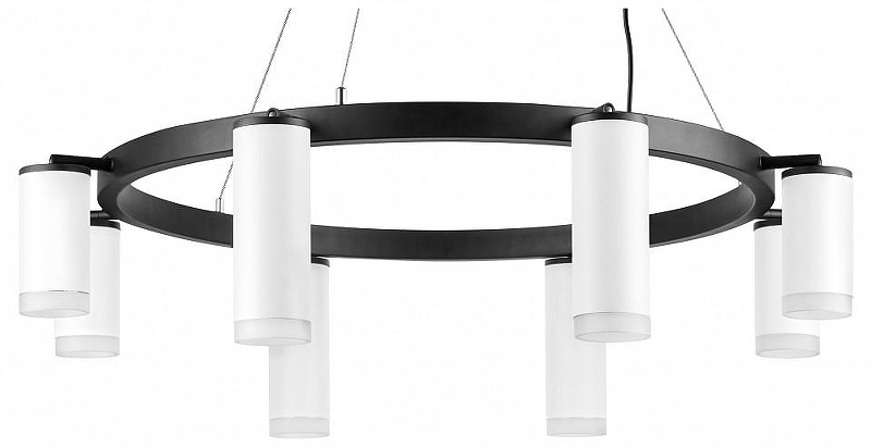 Люстра Lightstar Rullo LR0188643640 цвет плафона/подвески Белый, цвет арматуры Черный