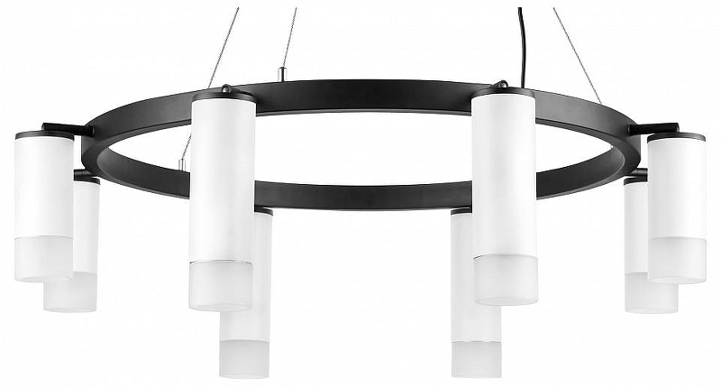 Люстра Lightstar Rullo LR0188643641 цвет плафона/подвески Белый, цвет арматуры Черный