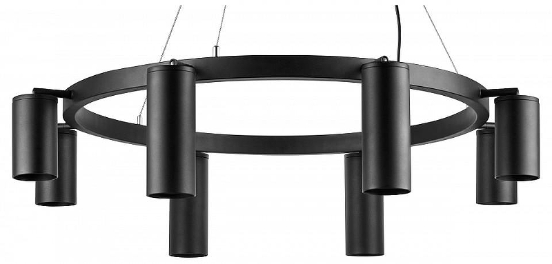 Люстра Lightstar Rullo LR018874374 цвет плафона/подвески Черный, цвет арматуры Черный