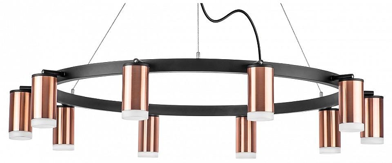 Люстра Lightstar Rullo LR0203000 цвет плафона/подвески Белый, Медь, цвет арматуры Черный
