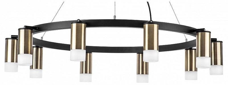 Люстра Lightstar Rullo LR0203101 цвет плафона/подвески Белый, Бронза, цвет арматуры Черный