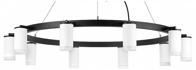 Люстра Lightstar Rullo LR0203600 цвет плафона/подвески Белый, цвет арматуры Черный