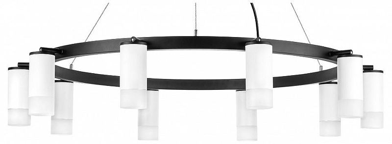 Люстра Lightstar Rullo LR0203601 цвет плафона/подвески Белый, цвет арматуры Черный