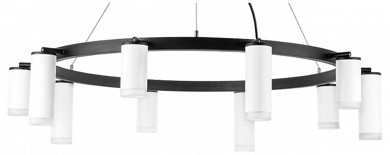 Люстра Lightstar Rullo LR0203658650 цвет плафона/подвески Белый, цвет арматуры Черный