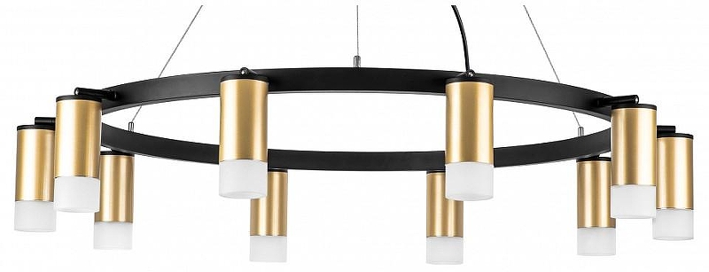 Люстра Lightstar Rullo LR0204001 цвет плафона/подвески Белый, Золото, цвет арматуры Черный