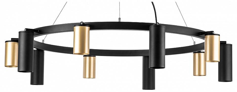 Люстра Lightstar Rullo LR020405875 цвет плафона/подвески Черный, Золото, цвет арматуры Черный