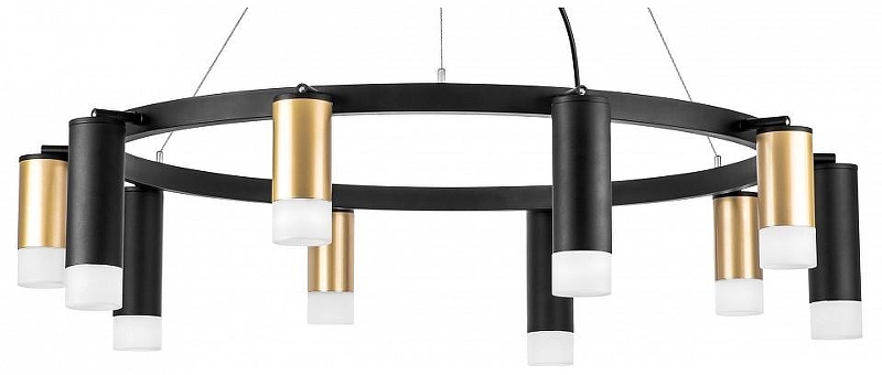 Люстра Lightstar Rullo LR0204058751 цвет плафона/подвески Белый, Золото, Черный, цвет арматуры Черный