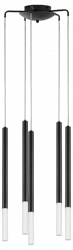 Люстра Lightstar Tubo L5T747147 цвет плафона/подвески Белый, Черный, цвет арматуры Черный