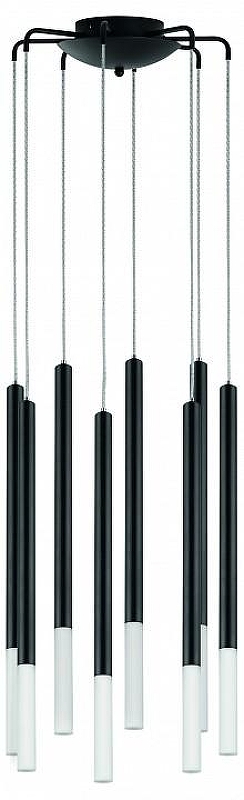 Люстра Lightstar Tubo L8T747147 цвет плафона/подвески Белый, Черный, цвет арматуры Черный