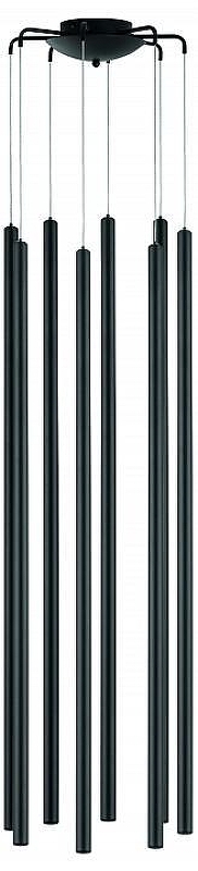 Люстра Lightstar Tubo L8T747437 цвет плафона/подвески Черный, цвет арматуры Черный