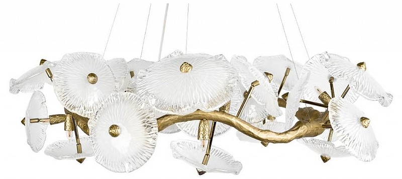 Люстра Loft it Bloom 10352/1050 AB цвет плафона/подвески Прозрачный, цвет арматуры Бронза