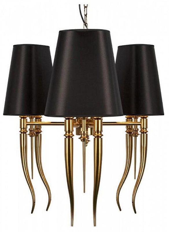 Люстра Loft it Brun1lde 10207/6 Gold цвет плафона/подвески Черный, цвет арматуры Золото