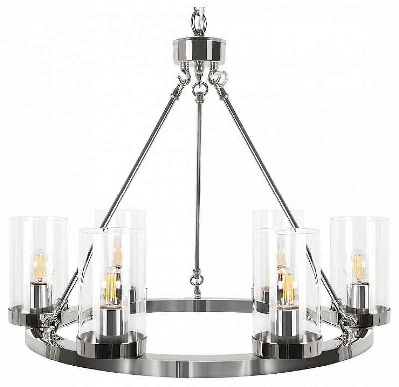 Люстра Loft it Candlel1ght 10437/570 цвет плафона/подвески Прозрачный, цвет арматуры Никель