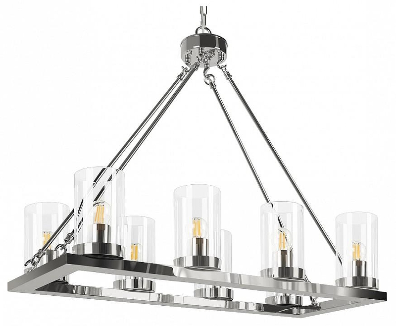 Люстра Loft it Candlel1ght 10437/760R цвет плафона/подвески Прозрачный, цвет арматуры Никель