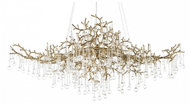 Люстра Loft it Coral 10351/1200L AB цвет плафона/подвески Прозрачный, цвет арматуры Бронза