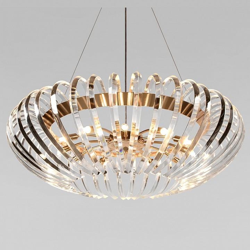 Люстра Loft it Dakota 10300/800 French gold цвет плафона/подвески Прозрачный, цвет арматуры Золото