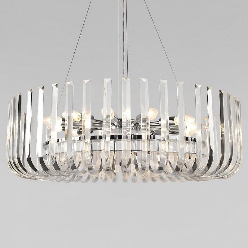 Люстра Loft it Dakota 10300/800 Nickel цвет плафона/подвески Прозрачный, цвет арматуры Никель