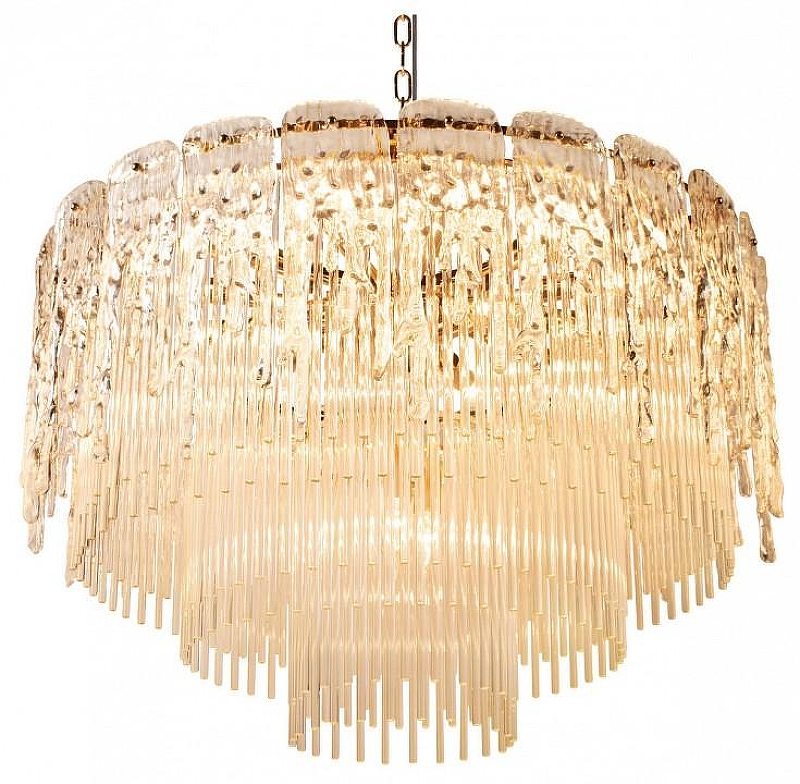 Люстра Loft it Flor1da 10298/800 French gold цвет плафона/подвески Прозрачный, цвет арматуры Золото