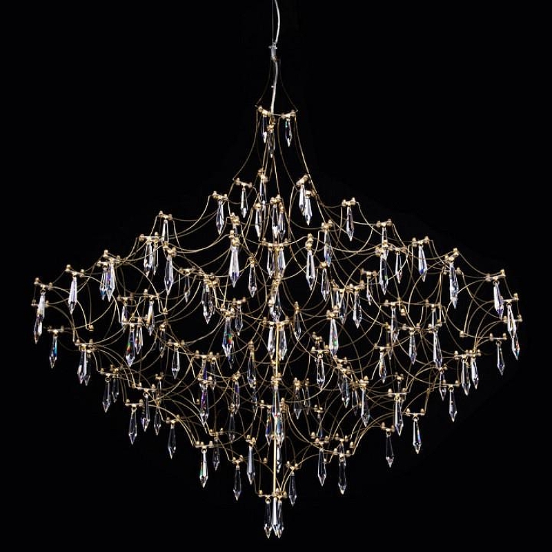 Люстра Loft it M1ra 10259/1000 Gold Asfour цвет плафона/подвески Прозрачный, цвет арматуры Золото