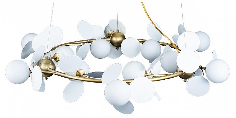 Люстра Loft it Matisse 10008/1050 white цвет плафона/подвески Белый, цвет арматуры Золото