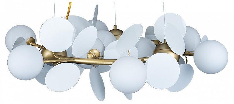 Люстра Loft it Matisse 10008/700 white цвет плафона/подвески Белый, цвет арматуры Золото