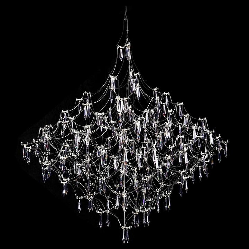 Люстра Loft it Mira 10259/1200 Silver Asfour цвет плафона/подвески Прозрачный, цвет арматуры Серебро