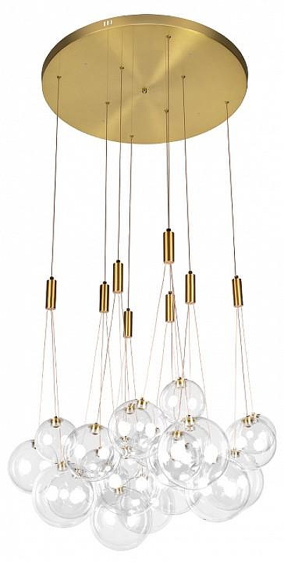 Люстра Loft it Pop 1t 10270/D24 цвет плафона/подвески Прозрачный, цвет арматуры Золото