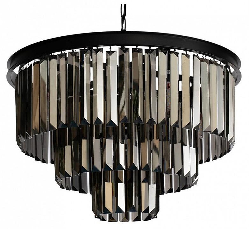 Люстра Loft it Pr1sm 10018/500C цвет плафона/подвески Светло-серый, цвет арматуры Черный