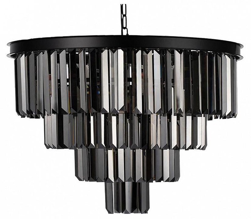 Люстра Loft it Pr1sm 10018/600C цвет плафона/подвески Светло-серый, цвет арматуры Черный