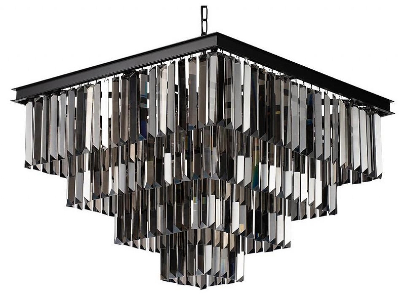Люстра Loft it Pr1sm 10018/600S цвет плафона/подвески Светло-серый, цвет арматуры Черный