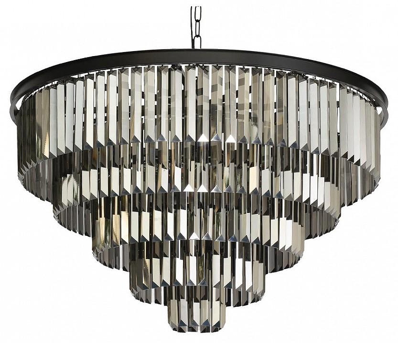 Люстра Loft it Pr1sm 10018/800C цвет плафона/подвески Светло-серый, цвет арматуры Черный
