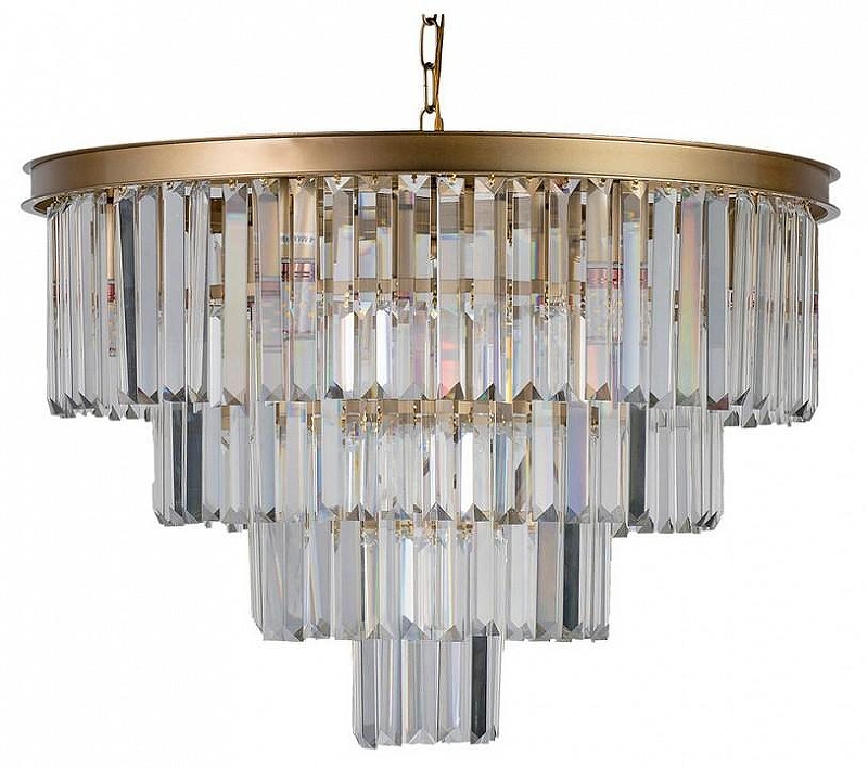 Люстра Loft it Pr1sm Clear 10019/600C цвет плафона/подвески Прозрачный, цвет арматуры Золото