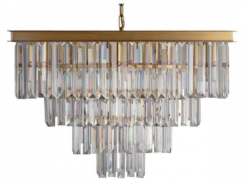 Люстра Loft it Pr1sm Clear 10019/600S цвет плафона/подвески Прозрачный, цвет арматуры Золото