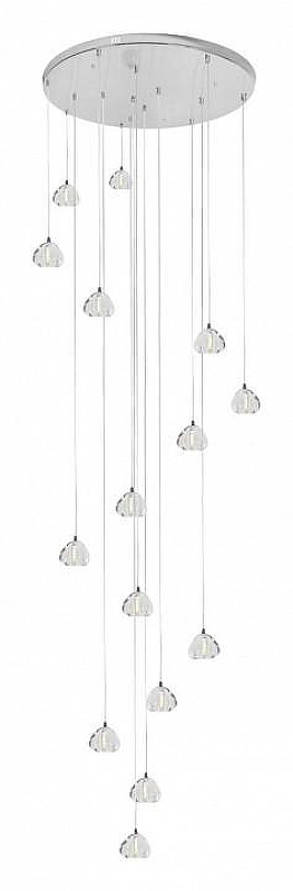 Люстра Loft it Ra1n 10151/15 цвет плафона/подвески Прозрачный, цвет арматуры Хром