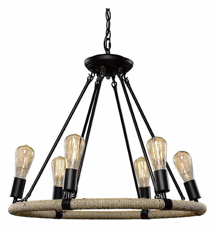 Люстра Loft it Rope F1lament LOFT1861/6 цвет арматуры Бежевый, Черный