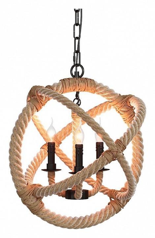 Люстра Loft it Rope LOFT1194-3 цвет арматуры Бежевый, Черный