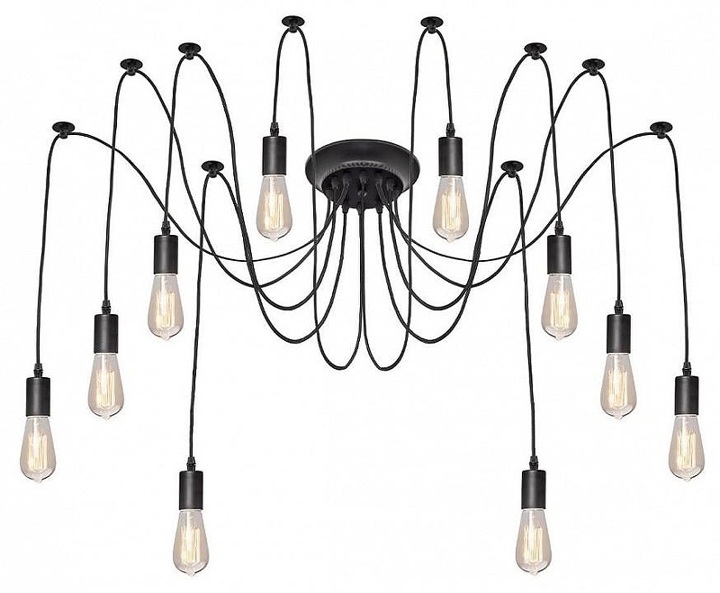 Люстра Loft it Sp1der LOFT1162/10 цвет арматуры Черный
