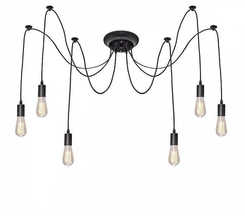 Люстра Loft it Sp1der LOFT1162/6 цвет арматуры Черный