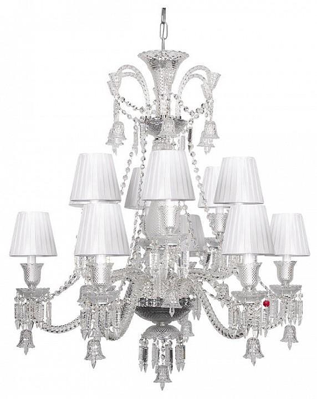 Люстра Loft it Zenith 10210/12 White цвет плафона/подвески Белый, Прозрачный, цвет арматуры Прозрачный, Хром