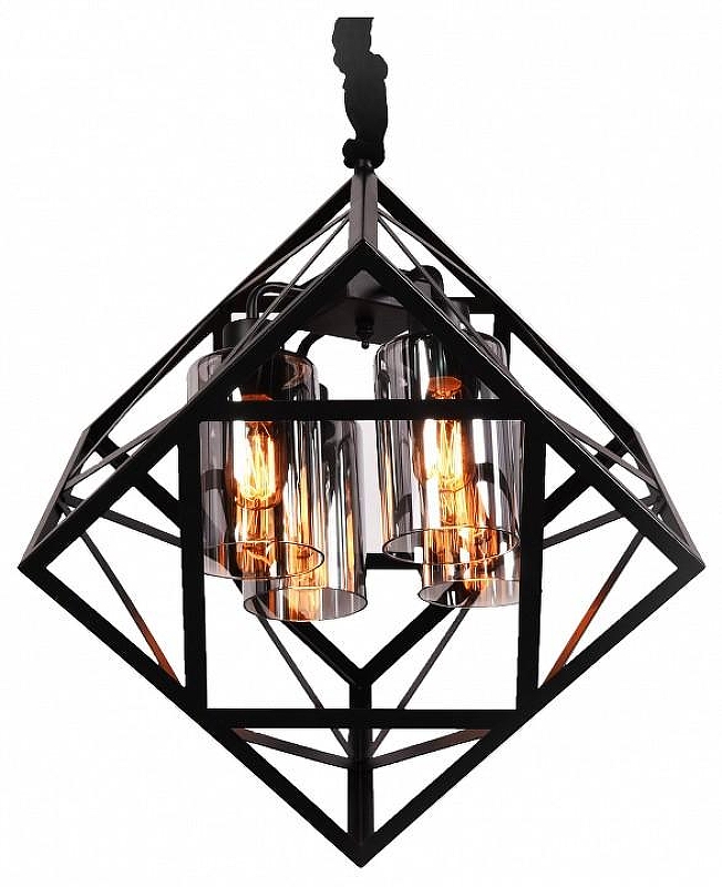 Люстра LUMINA DECO Brutte LDP 11339-4 BK цвет плафона/подвески Черный, цвет арматуры Черный