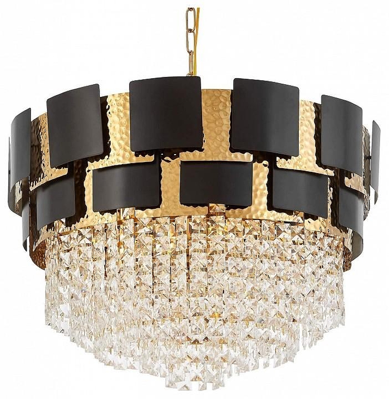 Люстра LUMINA DECO MOLINA LDP 7045-600 BK+GD цвет плафона/подвески Золото, Черный, цвет арматуры Золото