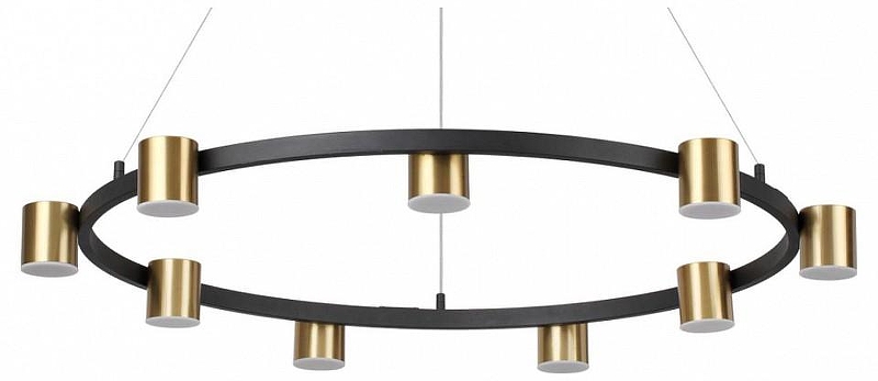 Люстра Lumion Flint 6532/58L цвет плафона/подвески Латунь, цвет арматуры Латунь, Черный