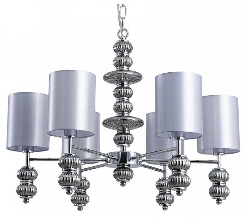 Люстра Lumion ILMIRA 8338/6 цвет плафона/подвески Серый, цвет арматуры Серый, Хром