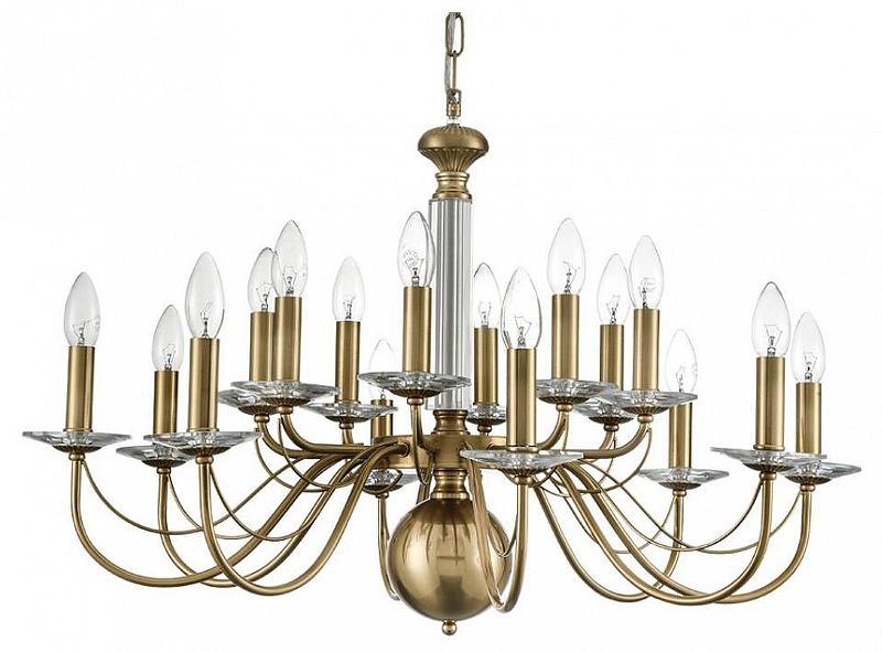 Люстра Lumion Incanto 8033/16 цвет арматуры Медь, Прозрачный