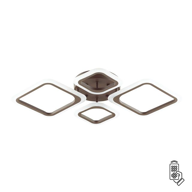 люстра LUMION Ledio Kami 4521/72CL LEDx72Вт коричневая + белая