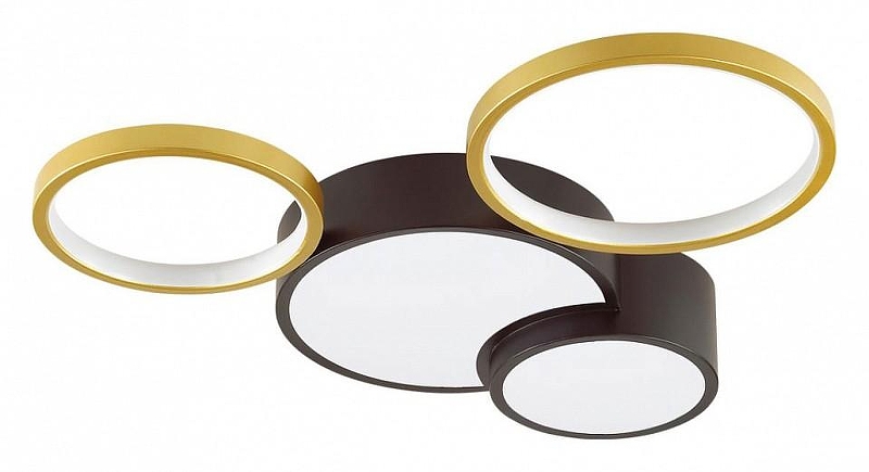 Люстра Lumion Norbert 5255/64CL цвет плафона/подвески Белый, Золото, Черный, цвет арматуры Черный