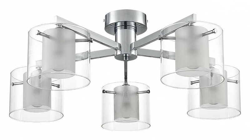 Люстра Lumion VERDI 8261/5C цвет плафона/подвески Прозрачный, цвет арматуры Хром